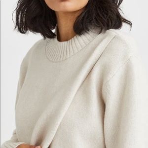 Mama before and after sweater. Soft knit sweater with wool content